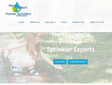 Tablet Screenshot of northidahosprinklers.com